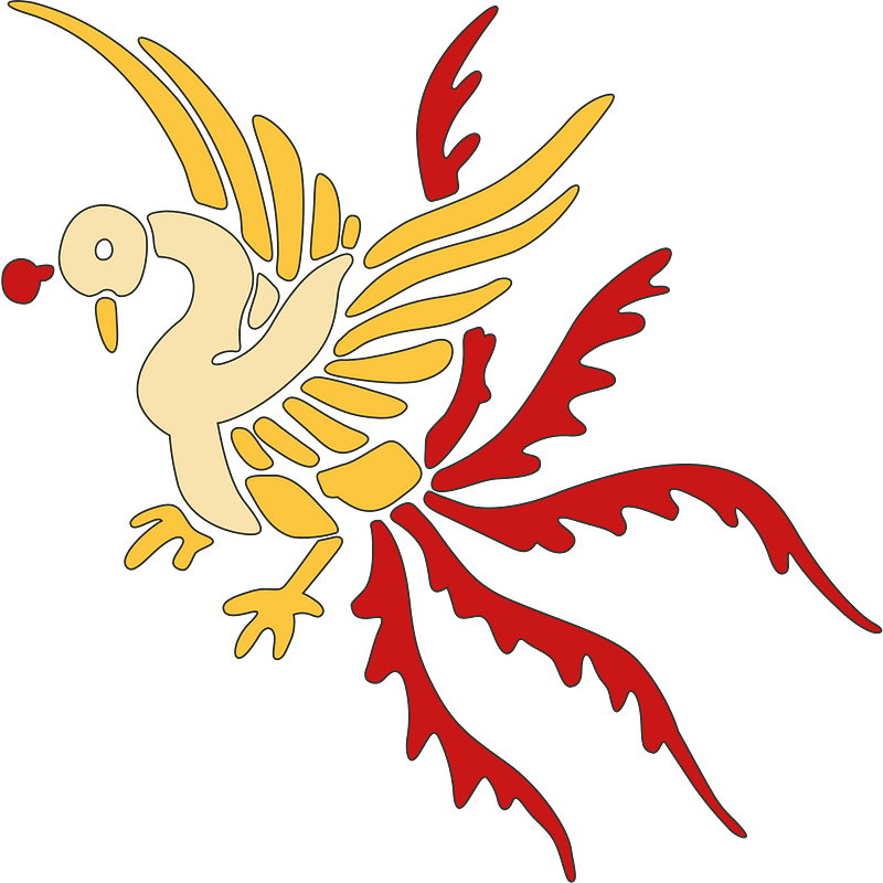 Vermilion bird