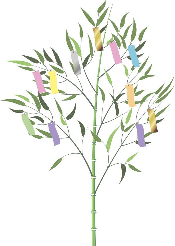 Decorated bamboo