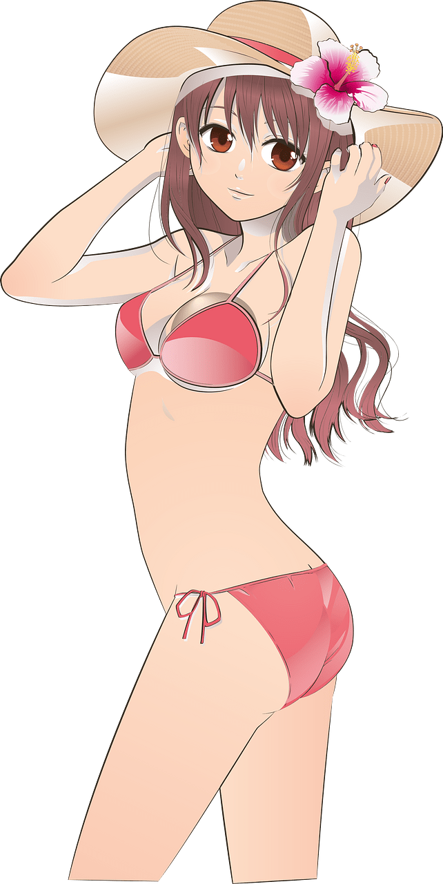 Girl in bikini