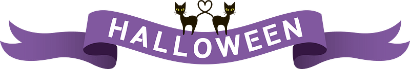 Halloween title ribbon