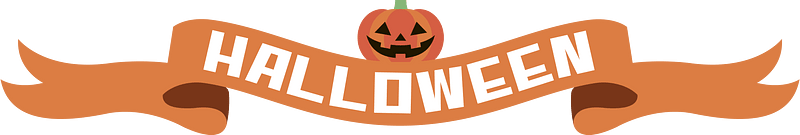 Halloween title ribbon