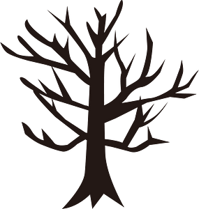 Halloween tree decorations