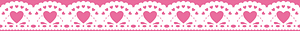 Hearts lace lines
