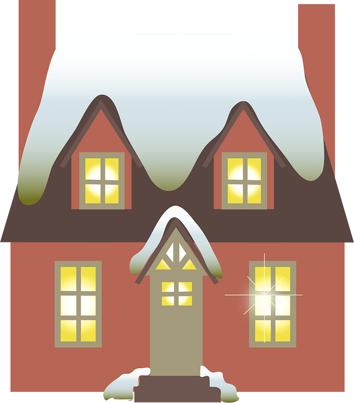 House home snow - Free vector clipart images on creazilla.com