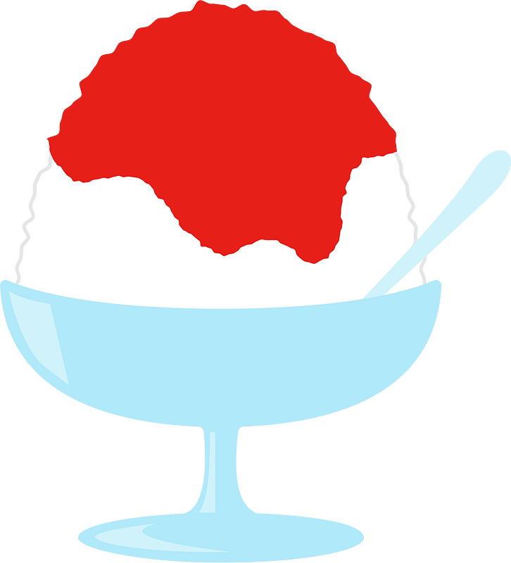 Japanese shaved ice dessert