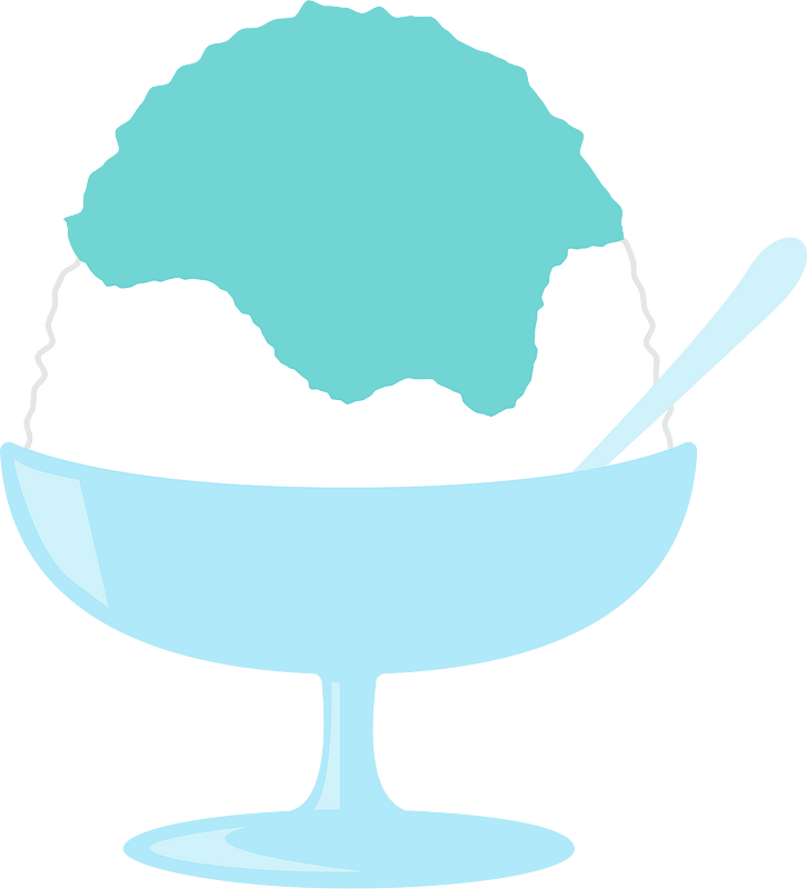 Japanese shaved ice dessert