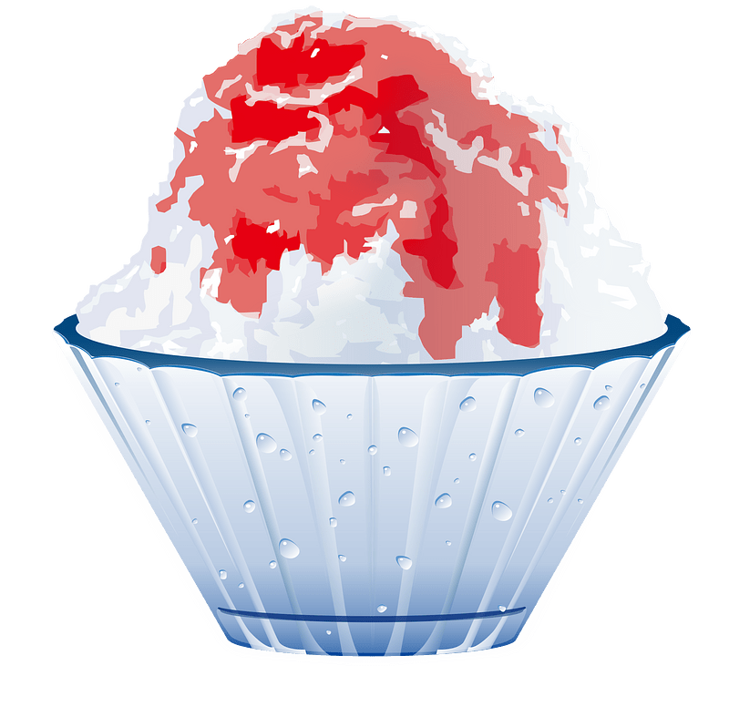 Japanese shaved ice dessert