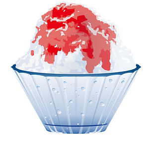 Japanese shaved ice dessert