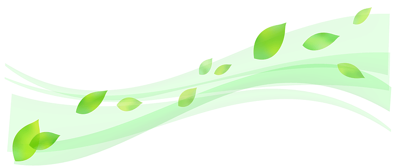Green leaves wind background