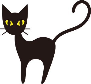 Halloween black cat