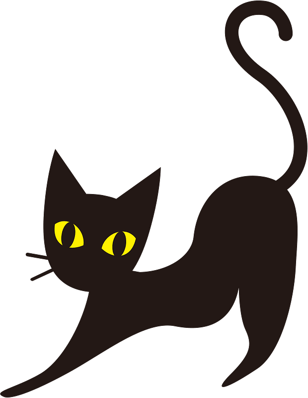 Halloween black cat