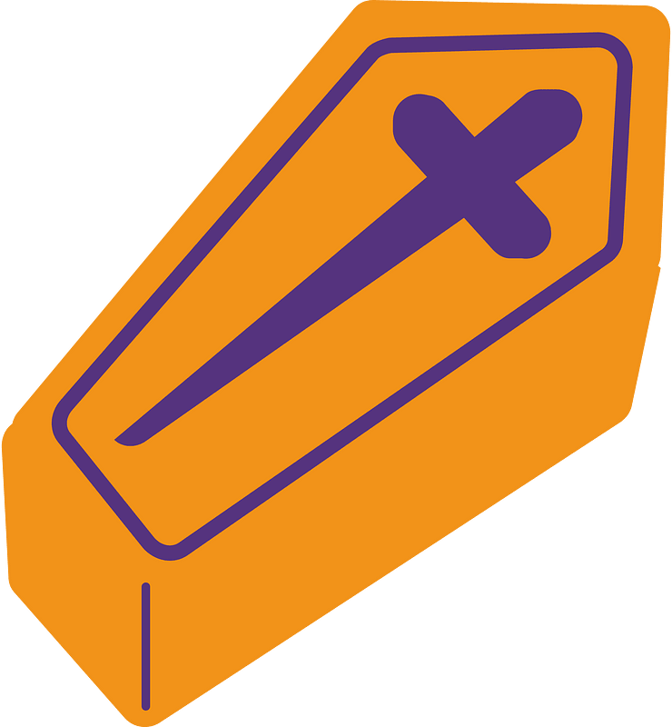 Halloween coffin