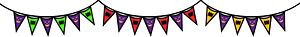 Halloween garland flags