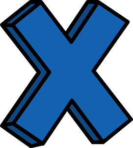 X sign