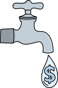 Faucet with dollar drop