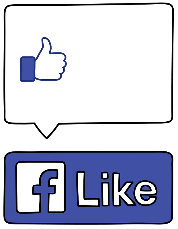 Social Media icons Facebook like big count box - Free vector clipart ...