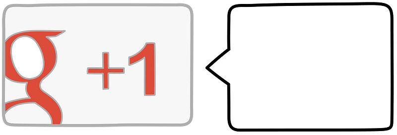 Social Media icons Google plus button count box small