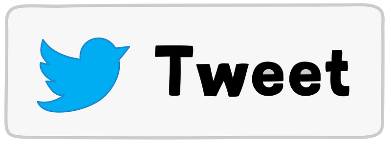 Social Media icons Twitter tweet button