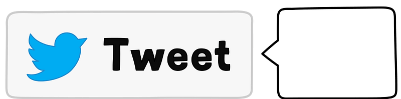 Social Media icons Twitter tweet button count box small