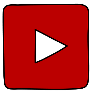 Social Media icons Youtube icon square