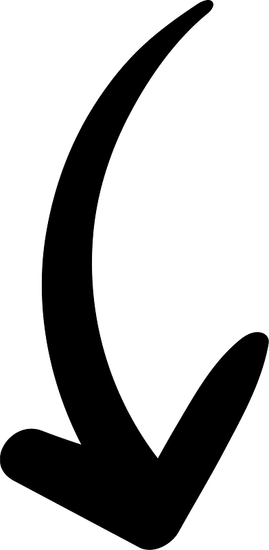 Hand drawn arrow