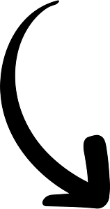 Hand drawn arrow