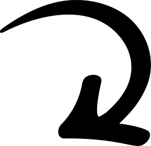 Hand drawn arrow