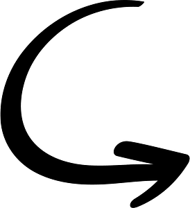 Hand drawn arrow