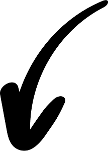 Hand drawn arrow