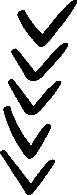 Hand drawn arrow