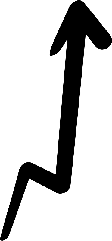Hand drawn arrow