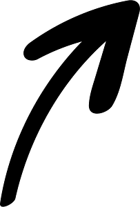 Hand drawn arrow