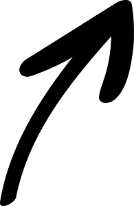 Hand drawn arrow