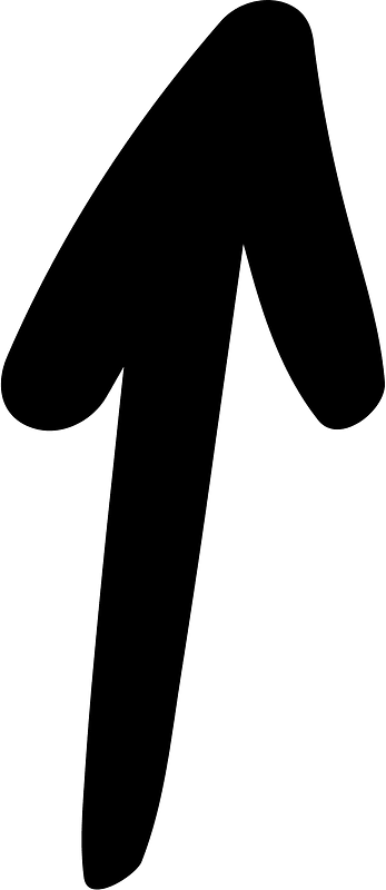 Hand drawn arrow