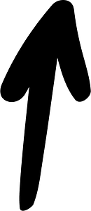 Hand drawn arrow