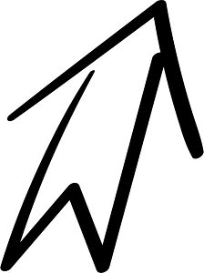 Hand drawn arrow