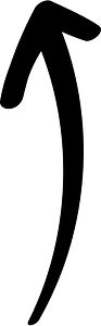 Hand drawn arrow