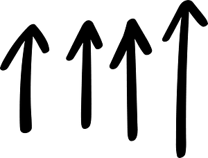 Hand drawn arrow