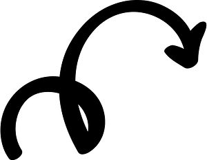 Hand drawn arrow