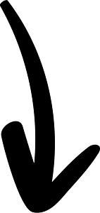 Hand drawn arrow