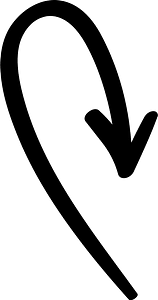 Hand drawn arrow