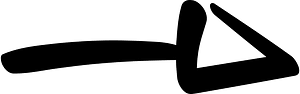 Hand drawn arrow