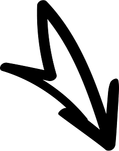 Hand drawn arrow