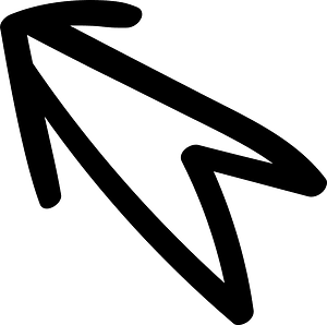 Hand drawn arrow