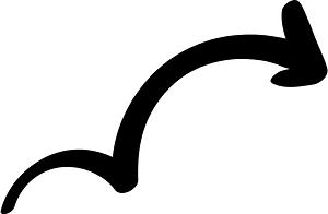Hand drawn arrow