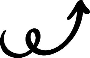 Hand drawn arrow