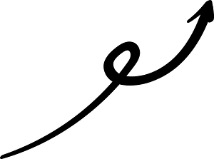 Hand drawn arrow