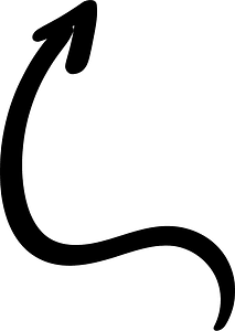 Hand drawn arrow