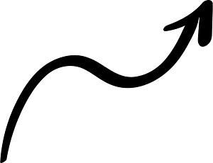 Hand drawn arrow