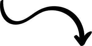 Hand drawn arrow